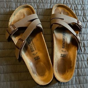 Birkenstocks, barely worn.